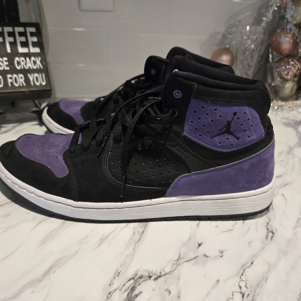 Nike Air Jordan Access – Black/Court Purple – Size 12 (AR3762-005)